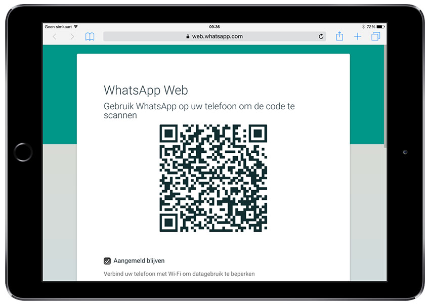 В приложении WhatsApp на вашем iPhone нажмите «Настройки»> «WhatsApp Web» и отсканируйте код;   Вы вошли в систему и теперь можете использовать WhatsApp на своем iPad;   Коснитесь значка общего доступа еще раз и выберите «Добавить на главный экран», чтобы разместить WhatsApp Web на главном экране iPad